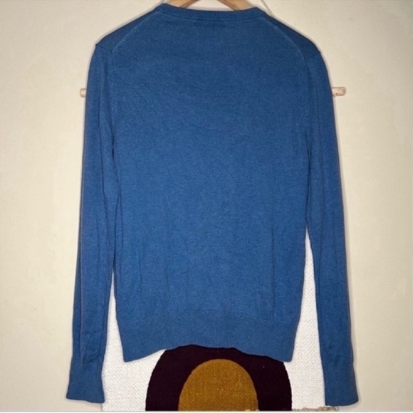 Soft Luxury Blend Blue V-Neck - Picture 4 of 4